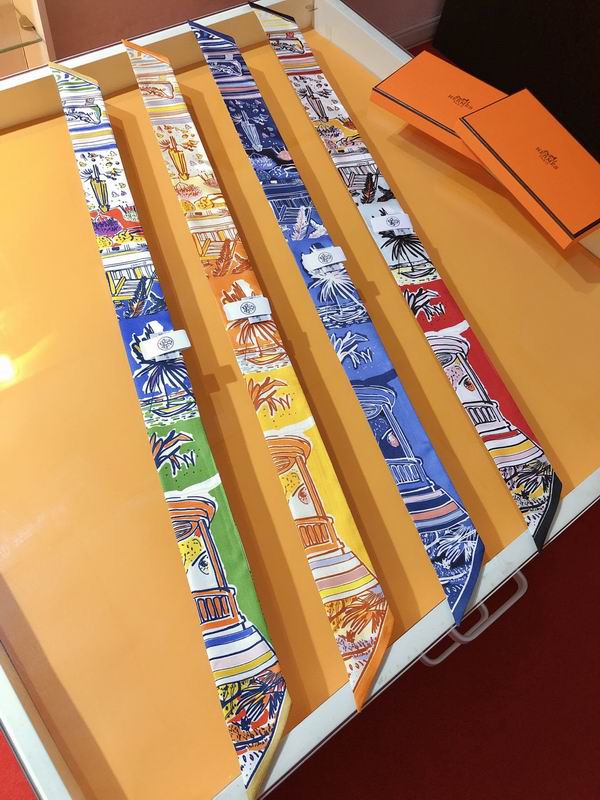 Hermes silk ribbon 5X86cm E051706